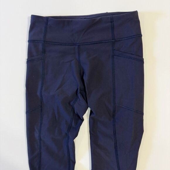Lululemon Tight Stuff II 25" Leggings Navy Size 4 Yoga Running Womens - Picture 2 of 7